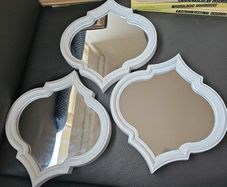 Three small mirrors