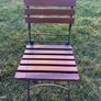 Pair of quality wooden garden chairs Image 4