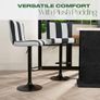 Breakfast Bar Stools Set of 2 Adjustable Height Velvet Bar Stools, Soft Comfy Swivel With Footrest Metal Frame For Kitchen Image 6