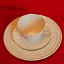 Belleek Limpet Trio - Irish Porcelain Tea Cup, Saucer & Plate Image 3