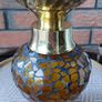 Mosaic Glass Hurricane Lamp Image 5
