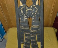 Mid Century Thailand Carved Wooden Wall Art