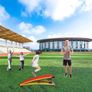 Gymnastics Springboard for Kids Vaulting Training Fitness Playing, Portable Curved Spring Board, Hard Wood Practice Equipment, Elastic Board for Home Room Athletics Training Image 5