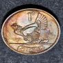 Ireland 1968 1d Penny Beautiful Uncirculated with Amazing Rainbow Toning Image 5