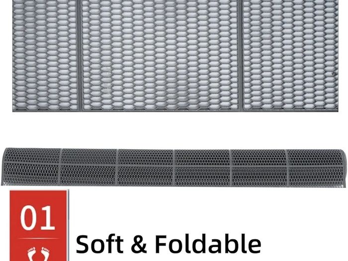 Drainage Floor Mat 300 X 90cm Commercial Indoor Outdoor Non-Slip Rubber Entrance Mats Anti-Fatigue Waterproof Door Mat with Drainage