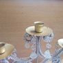 Vintage Shabby Chic Candleabra Image 5