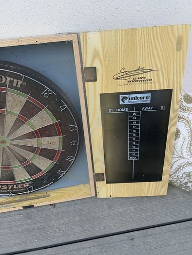 dartboard with accessories