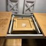 Extendable Light Oak & Grey Table Image 2