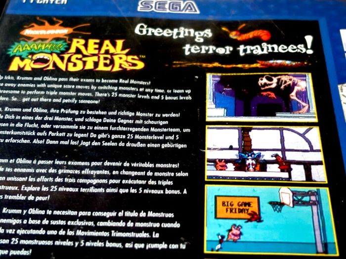 Nickelodeon's Real Monsters for Mega Drive - Boxed