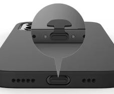iPhone 15 series Charging port Dust Cover Black