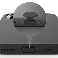 iPhone 15 series Charging port Dust Cover Black