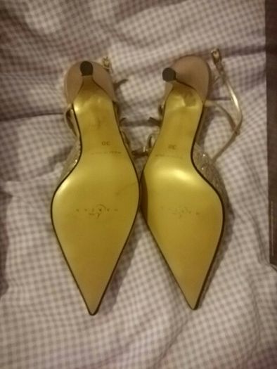 Marian gold sandals size 38 - brand new