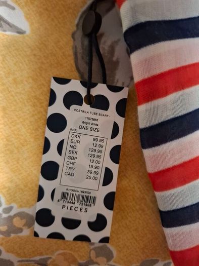 Pieces Tube Scarf BNWT