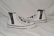converse leather hi tops Size 4 eu 36.5 in good condition