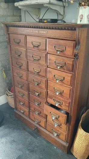 Shannon filling cabinet- mahogany.