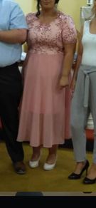 dusty pink dress
