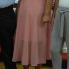 dusty pink dress