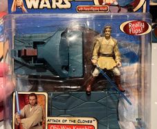 Star Wars - Obi- Wan ( AOTC ) with force-flipping action