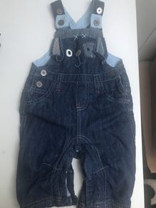 Next denim dungarees 3-6 mnts