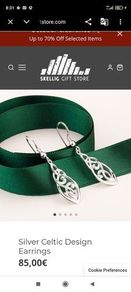 Celtic designed 925 Sterling Silver earrings