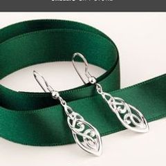 Celtic designed 925 Sterling Silver earrings