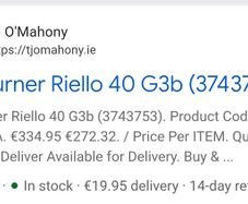 Oil Burner riello 40 G3B
