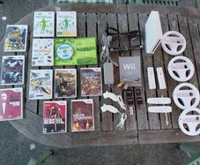 Wii Console, controllers, accessories, games bundle