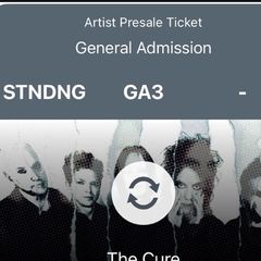 4 x The Cure tickets - Marlay park 26th June