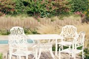 5 Piece Bistro Set Cast Aluminium White