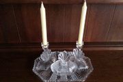 Vintage Clear cut glass dressing table set