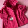 Brand New Girl's Elegant Pink Peacoat Dunnes Stores Image 6