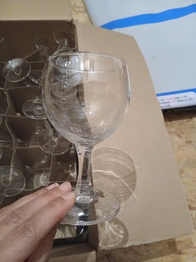 Box of wine glasses