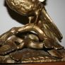 Antique gold heavy statue ornament bird Image 4