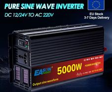 Pure sine 24v AC 220v Power 5kw Car Inverter Convert With LED Display