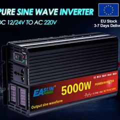 Pure sine 24v AC 220v Power 5kw Car Inverter Convert With LED Display