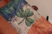 Ireland world cupFlags Irish Flag Shamrock Tricolor Flag - Heavy-Duty vintage old looking