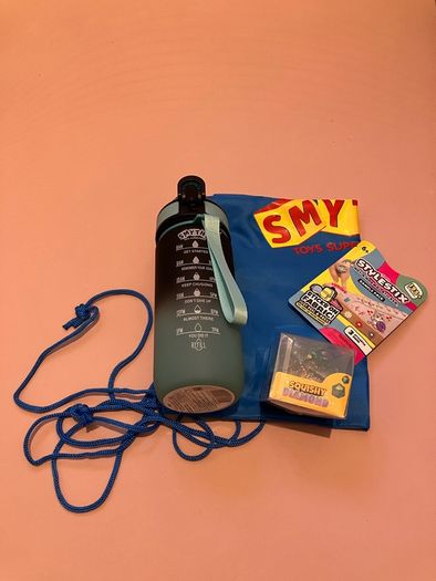 Kid toy and water bottle