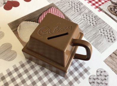 Vintage Cadbury Chocolate Chunk Plastic Money Box