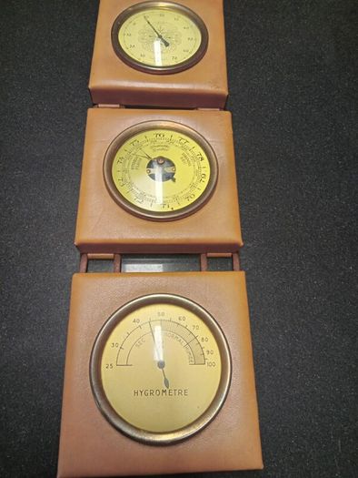 Vintage Three-Piece Wall Weather Station