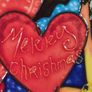 Benaya Hand Crafted Art On Tile Merry Christmas Hearts Brand New Image 3