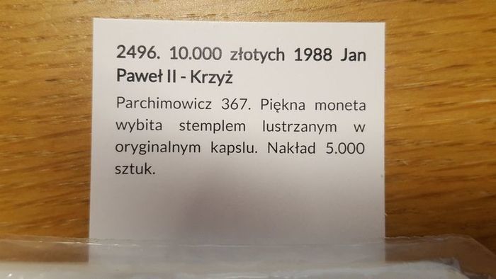 Poland 10000 zloty John Paul II 1988 rare silver coin