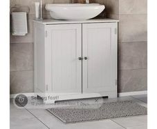 White  Free Standing Under Sink Cabinet