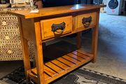 Heritage pine console table