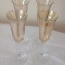 Elegant Amber Iridescent Champagne Flutes (Set of 4) Image 5