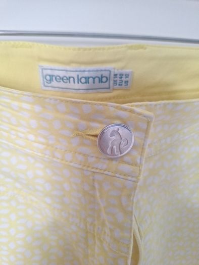 Green Lamb Cutoffs Size 14
