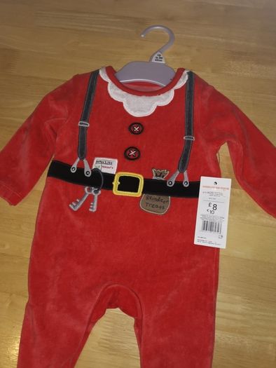 Christmas Baby Gro 0-3 months, NEW -