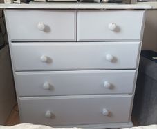 Solid pine chest of drawers