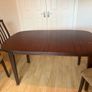 dining table & 4 chairs mahogany FREE collect today Image 2