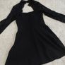 River Island Black Lace High-Neck Skater Mini Dress - Size 12 Image 4
