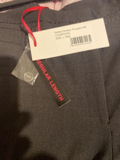 ladies trousers paco new charcoal grey large